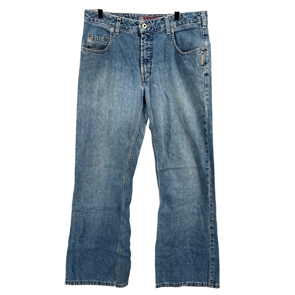 Silver Jeans Co Mens 32x32 Light Wash Straight Leg Denim L9339THSU Canada Made